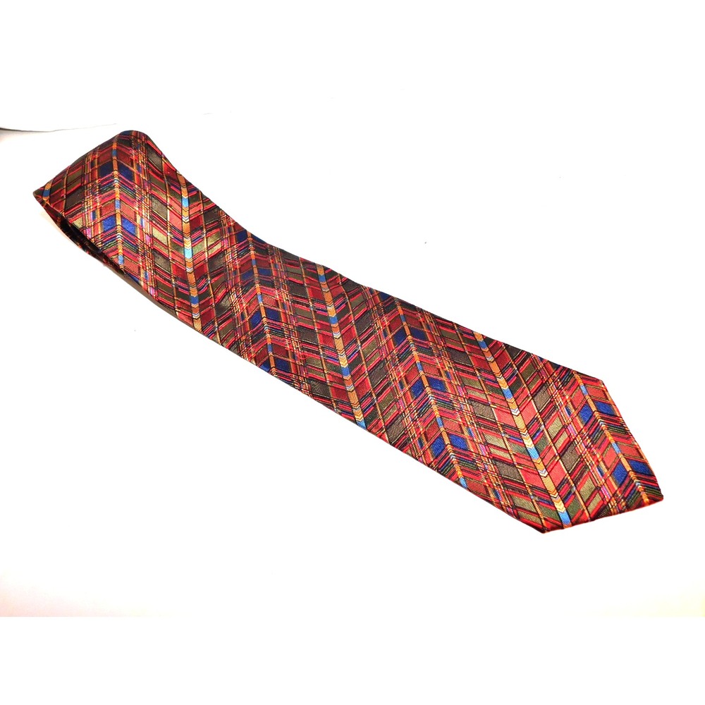 Missoni Multicolor Geometric Silk Necktie